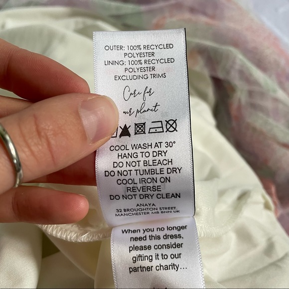 Anaya With Love ASOS Tulle One Shoulder Maxi Dress in Floral Print Size US 2 NWT - Picture 11 of 13